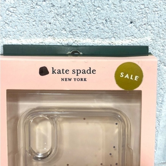 Kate Spade New York collage liquid glitter I Phone XS / X case​​​​​​​​​​​​ - Picture 3 of 6
